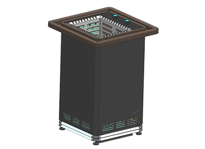 Novo Aquecedor Quadrado Fin-Sauna