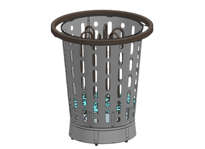 Novo aquecedor redondo Fin-Sauna